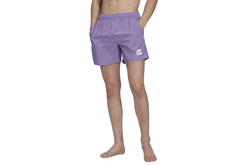 Adidas Performance Short Length Solid Ανδρικό Μαγιό Σορτς Μωβ