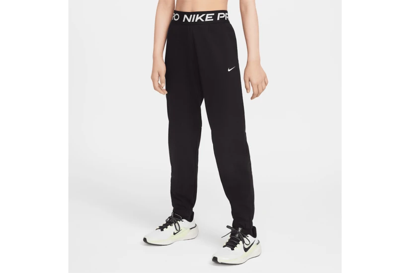 Nike Pro Fleece Dri-FIT Παιδικό Παντελόνι Φόρμας Μαύρο