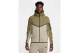 Nike Tech Fleece Windrunner Ανδρική Ζακέτα με Κουκούλα Χακί, Λαδί