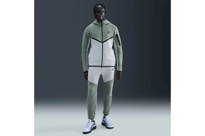 Nike Tech Fleece Ανδρικό Παντελόνι Φόρμας Πράσινο, Γκρι