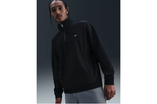 Nike Solo Swoosh Fleece Μπλούζα Με Φερμουάρ Ανδρική (HV1094 010)