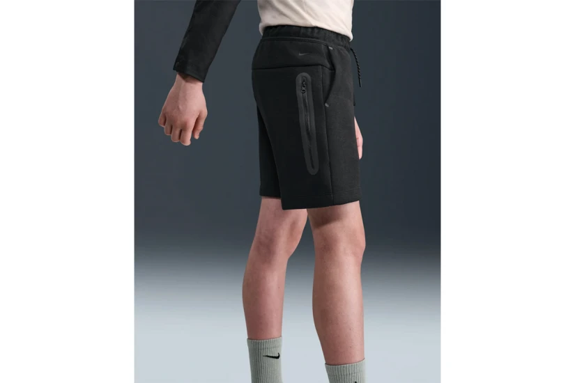 Nike Sportswear Tech Fleece Παιδική Αθλητική Βερμούδα Μαύρη