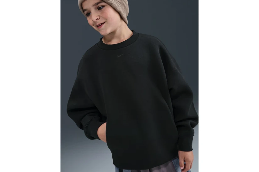 Nike Sportswear Tech Fleece Παιδική Μακρυμάνικη Μπλούζα Μαύρη