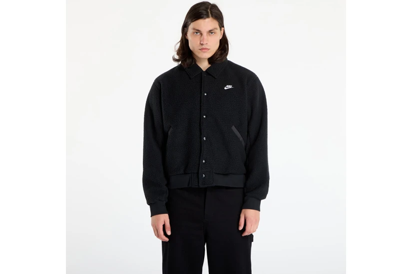 Nike Sportswear Club Fleece Coaches Ανδρικό Jacket Μαύρο