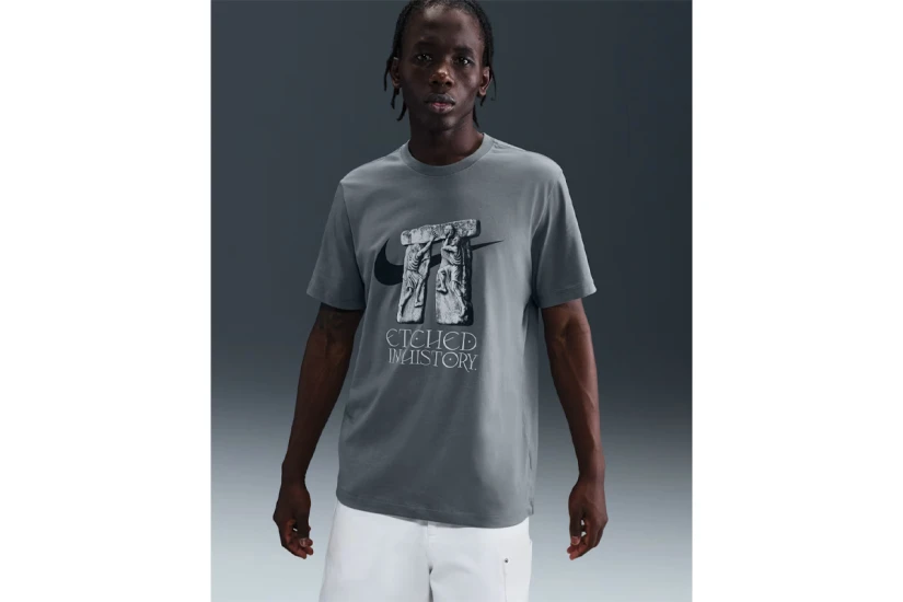 Nike Ανδρικό Κοντομάνικο T-Shirt Γκρι