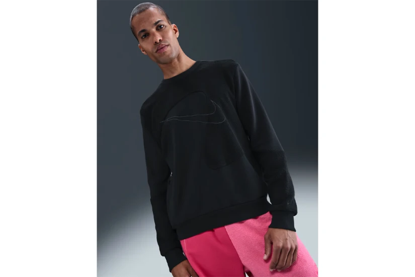 Nike Giannis Standard Issue Ανδρική Μακρυμάνικη Μπλούζα Μαύρη