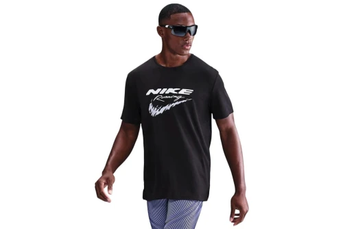 Nike Miler Dri-Fit Uv Running T-Shirt Ανδρικό (HV2135 010)