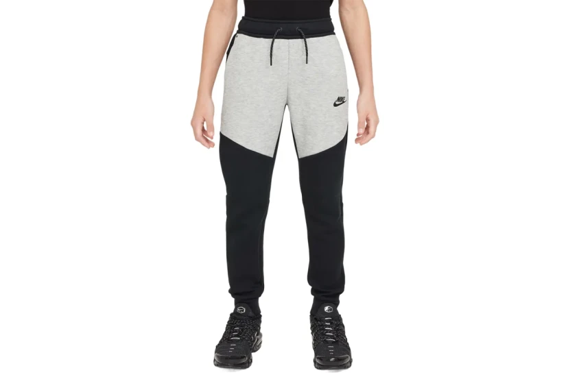 Nike Sportswear Tech Fleece Παιδικό Παντελόνι Φόρμας Μαύρο, Γκρι