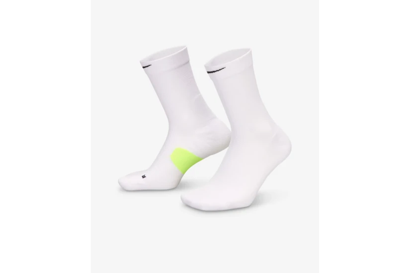 Nike Dri-FIT Running Ψηλές Κάλτσες Λευκές 1 Ζευγάρι