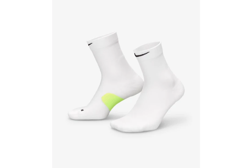 Nike Running Midweight Dri-FIT Ψηλές Κάλτσες Λευκές 1 Ζευγάρι