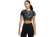 Nike Pro Dri-Fit Γυναικείο Κοντομάνικο Crop Top Ανθρακί, Γκρι