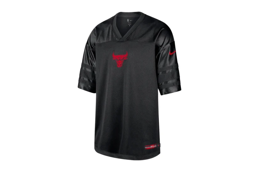 Nike NBA Chicago Bulls Courtside Dri-FIT Ανδρικό Κοντομάνικο T-Shirt Μαύρο