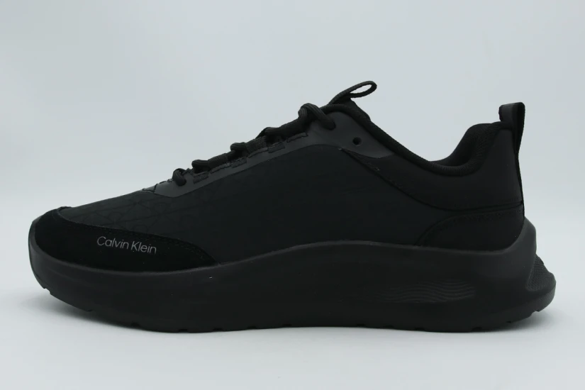 Calvin Klein Relaxed Embossed Logo Γυναικεία Sneakers Μαύρα