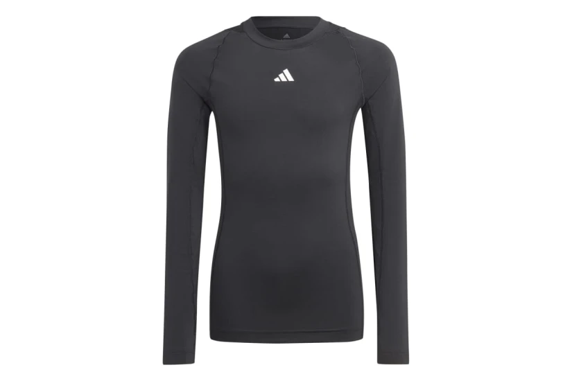 Adidas Techfit Παιδική Μακρυμάνικη Ισοθερμική Μπλούζα Μαύρη