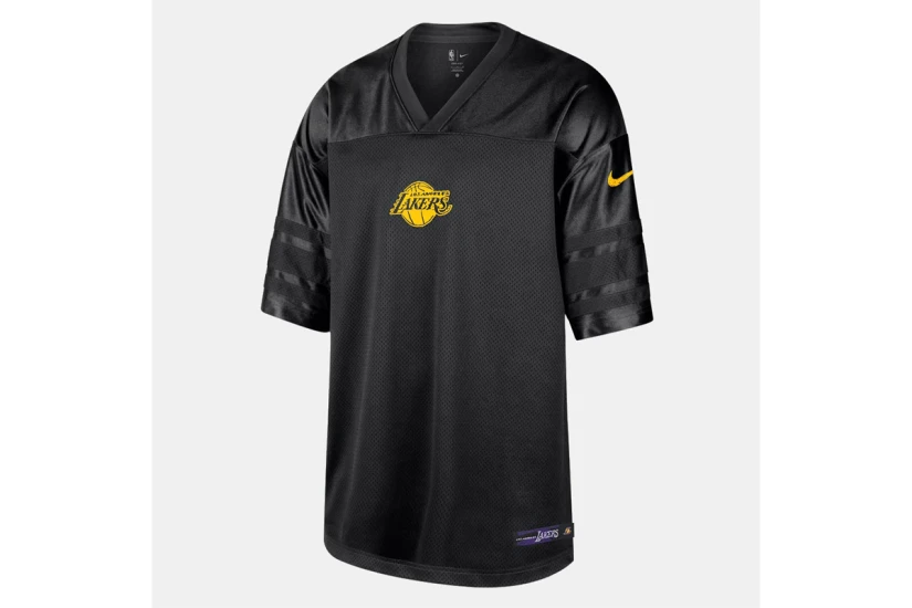 Nike NBA Los Angeles Lakers Courtside Dri-FIT Ανδρικό Κοντομάνικο T-Shirt Μαύρο