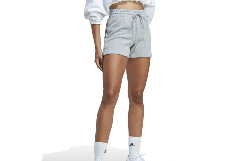 Adidas Performance Essentials Linear French Terry Γυναικείο Αθλητικό Σορτς Γκρι