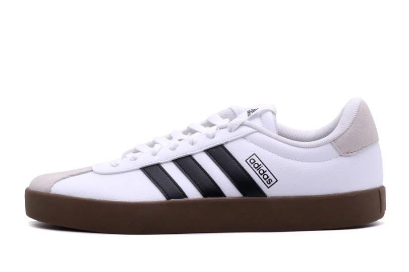 Adidas Performance VL Court 3.0 Ανδρικά Sneakers Λευκά, Μαύρα, Καφέ