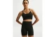 Nike Pro Seamless Dri-FIT High-Waisted Γυναικείο Κοντό Κολάν Μαύρο