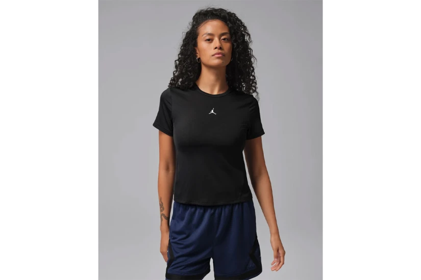 Jordan Sport Essentials Dri-FIT Γυναικεία Κοντομάνικη Μπλούζα Μαύρη