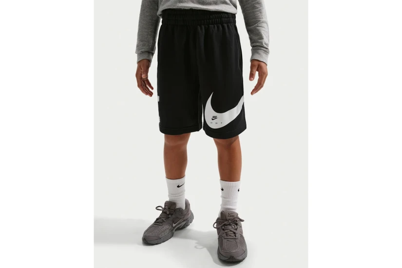 Nike Sportswear Club French Terry Παιδική Αθλητική Βερμούδα Μαύρη, Λευκή