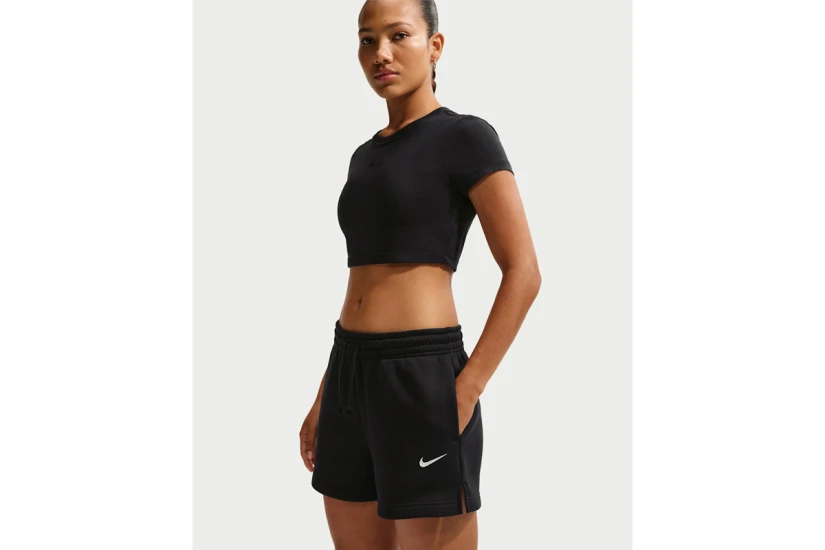 Nike Sportswear Phoenix Mid-Rise Γυναικείο Αθλητικό Σορτς Μαύρο