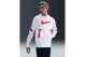 Nike Sportswear Club Fleece Ανδρικό Φούτερ με Κουκούλα Λευκό, Κόκκινο