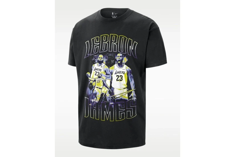 Nike NBA LeBron James Ανδρικό Κοντομάνικο T-Shirt Μαύρο