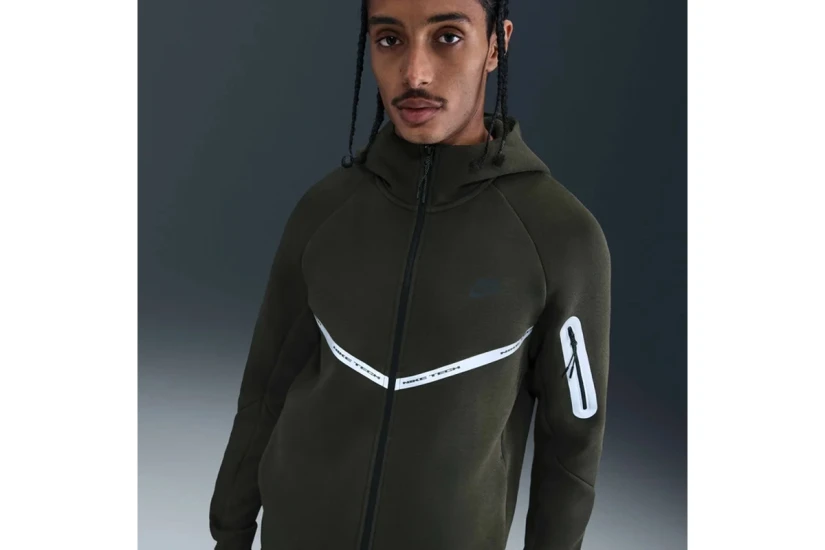 Nike Tech Fleece Windrunner Ανδρική Βαμβακερή Ζακέτα με Κουκούλα