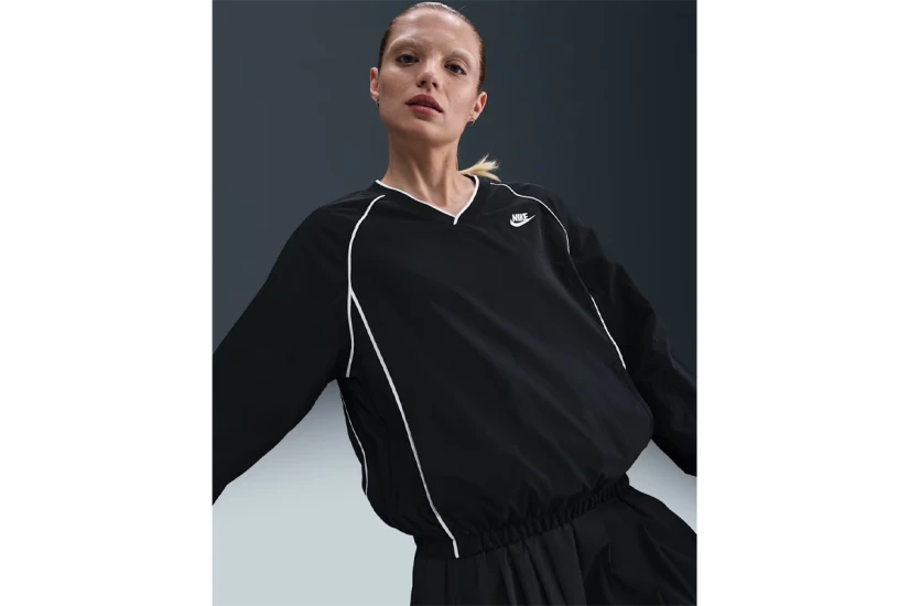 Nike Sportswear Windrunner Γυναικεία Μακρυμάνικη Μπλούζα με V Λαιμό