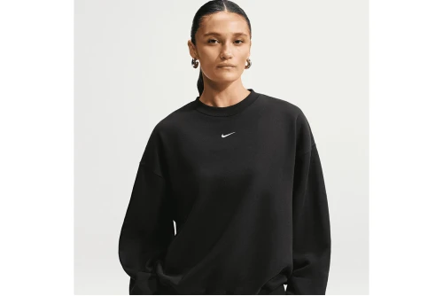 Nike Studio Fleece Oversized Μπλούζα Με Λαιμόκοψη Γυναικεία (IM8082 001)