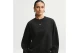 Nike Studio Fleece Oversized Γυναικεία Μακρυμάνικη Μπλούζα με Λαιμόκοψη Μαύρη