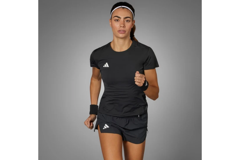 Adidas Performance Adizero Essentials Γυναικείο T-Shirt Μαύρο