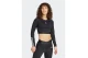 Adidas Performance Hyglam Γυναικείο Μακρυμάνικο Crop Top Μαύρο