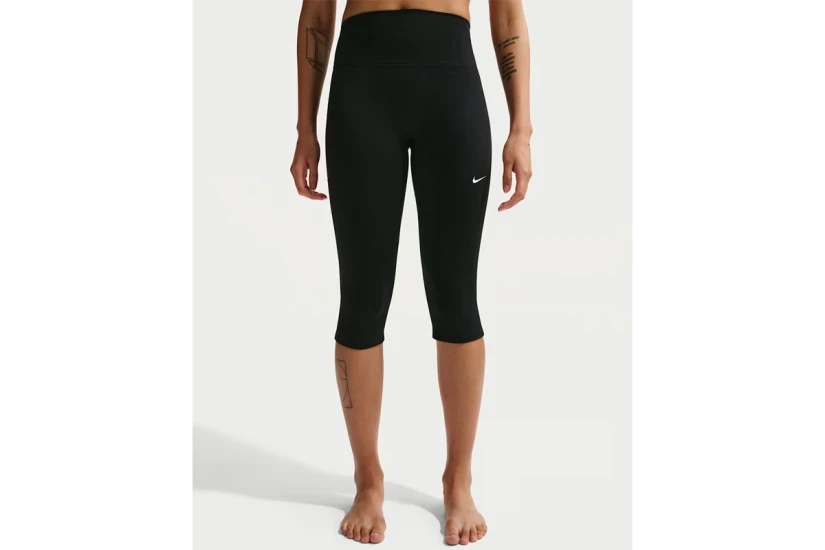 Nike One High-Waisted Γυναικείο Κολάν Κάπρι Μαύρο