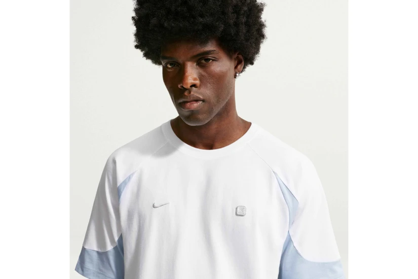 Nike Sportswear Ανδρικό Κοντομάνικο T-Shirt Λευκό, Σιέλ, Γκρι Ανοιχτό