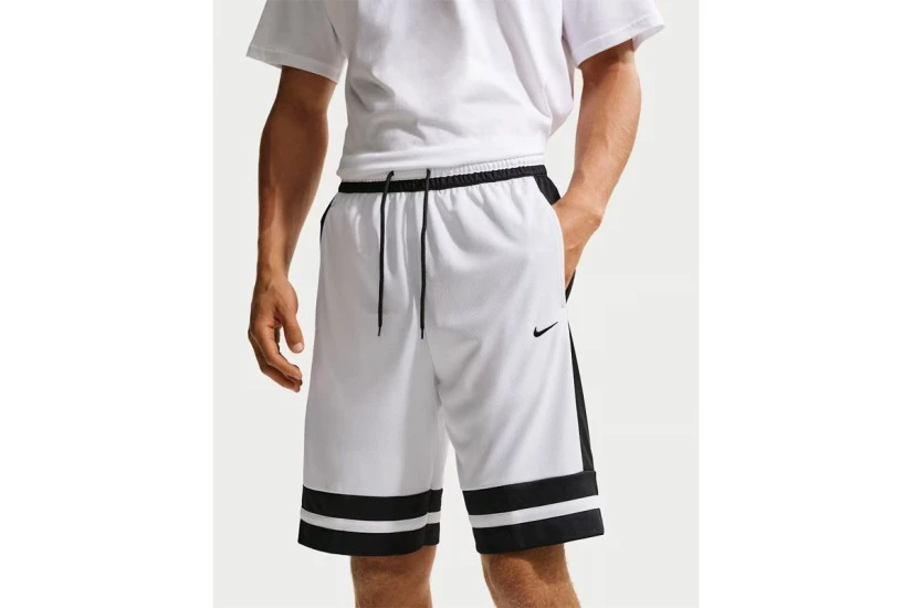 Nike Game Classic Dri-Fit Ανδρική Μπασκετική Βερμούδα Λευκή, Μαύρη