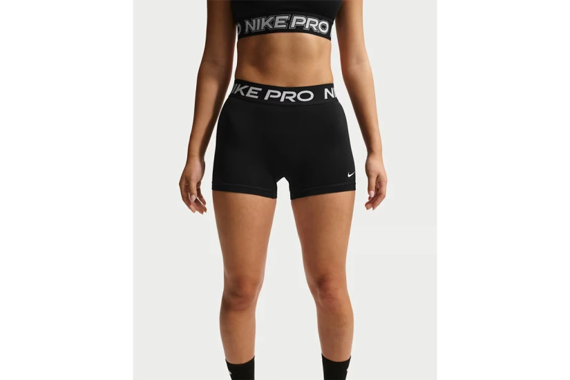 Nike Pro Mid-Rise Γυναικείο Κοντό Κολάν Μαύρο