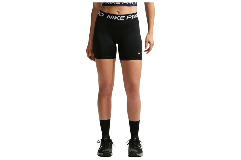 Nike Pro 365 Mid-Rise Γυναικείο Κοντό Κολάν Μαύρο