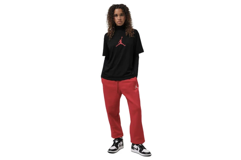 Jordan Jumpman Graphic Γυναικείο Κοντομάνικο T-Shirt Μαύρο, Κόκκινο