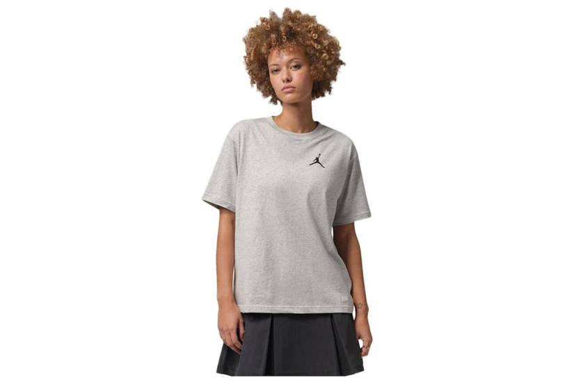 Jordan Jumpman Γυναικείο Κοντομάνικο T-Shirt Γκρι