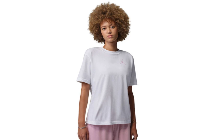 Jordan Jumpman Γυναικείο Κοντομάνικο T-Shirt Λευκό