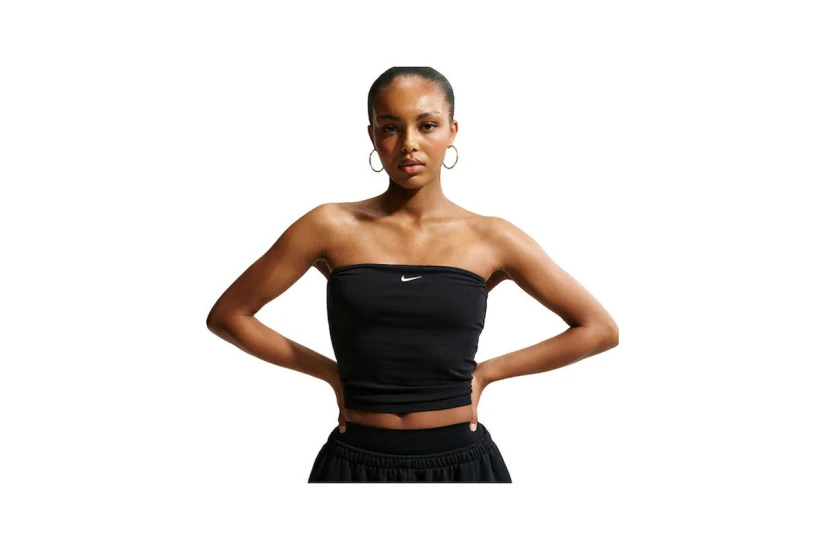 Nike Sportswear Tight Tube Γυναικεία Αμάνικη Μπλούζα Μαύρη