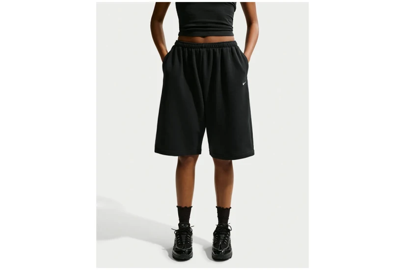 Nike Sportswear Oversized French Terry Γυναικεία Αθλητική Βερμούδα Μαύρη