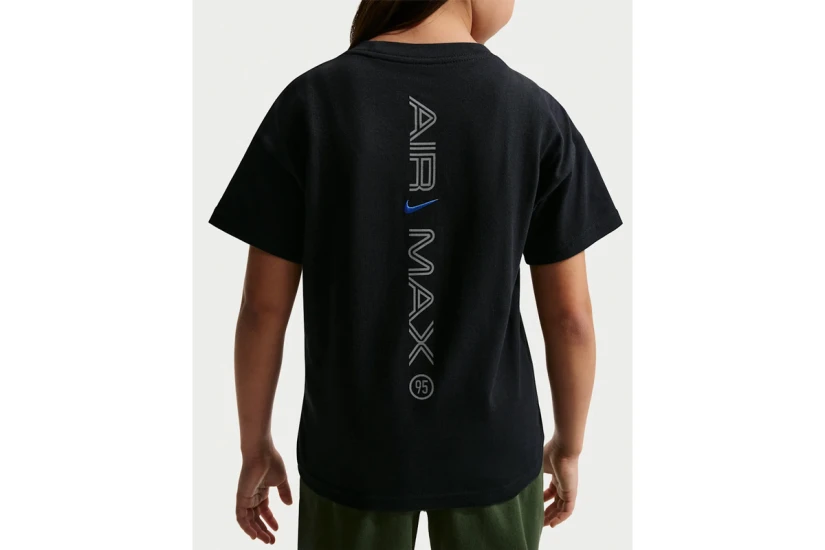 Nike Sportswear Παιδικό Κοντομάνικο T-Shirt Μαύρο, Γκρι