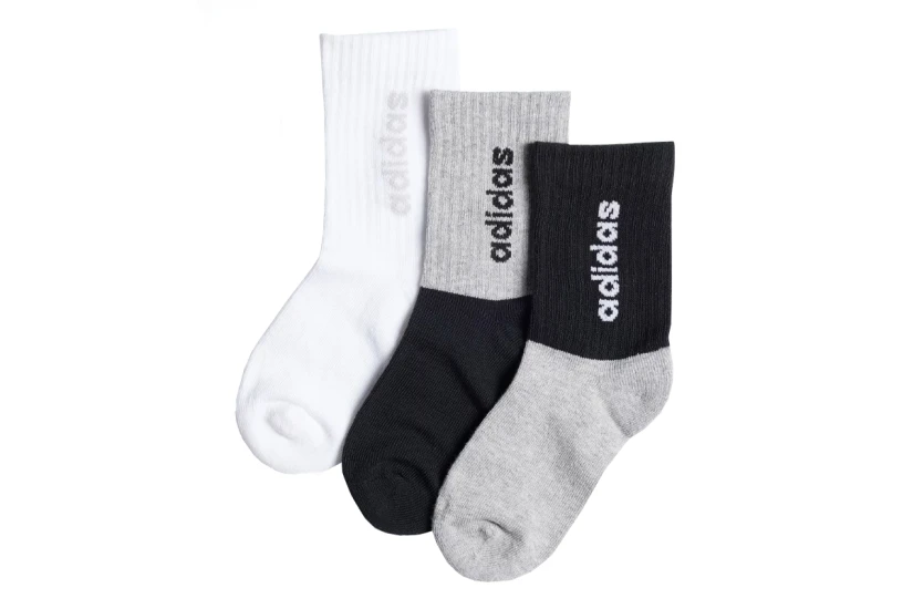 Adidas Performance Linear Crew Μεσαίες Kάλτσες 3 Τεμάχια