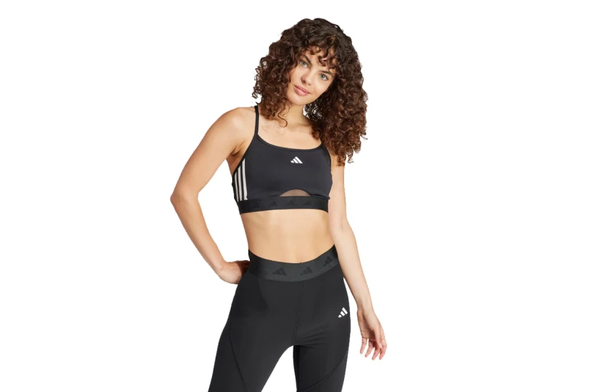 Adidas Performance Hyperglam Γυναικείο Μπουστάκι Μαύρο, Λευκό