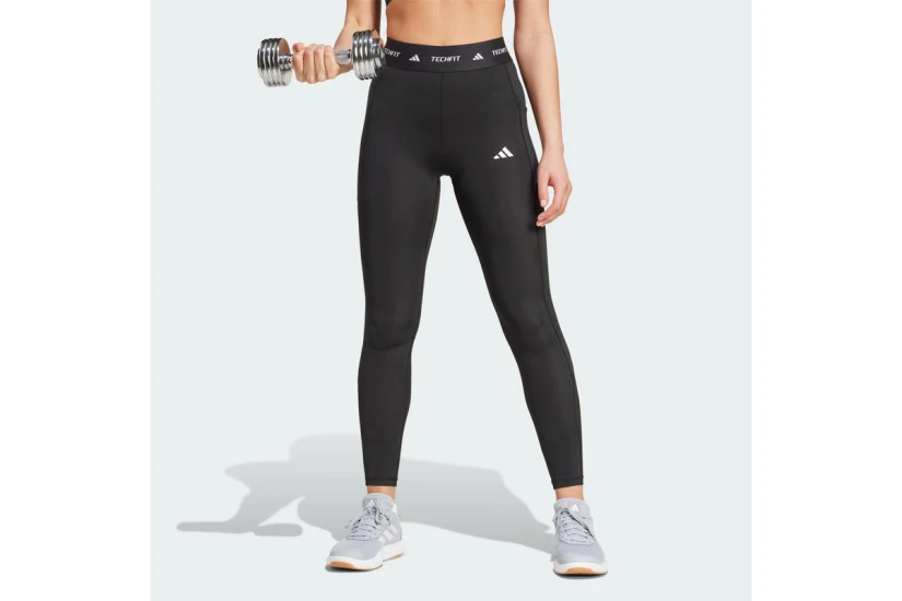 Adidas Performance Techfit Stash Pocket Γυναικείο Μακρύ Κολάν Μαύρο