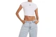 Calvin Klein Crop Top Κοντομάνικο Γυναικείο 
