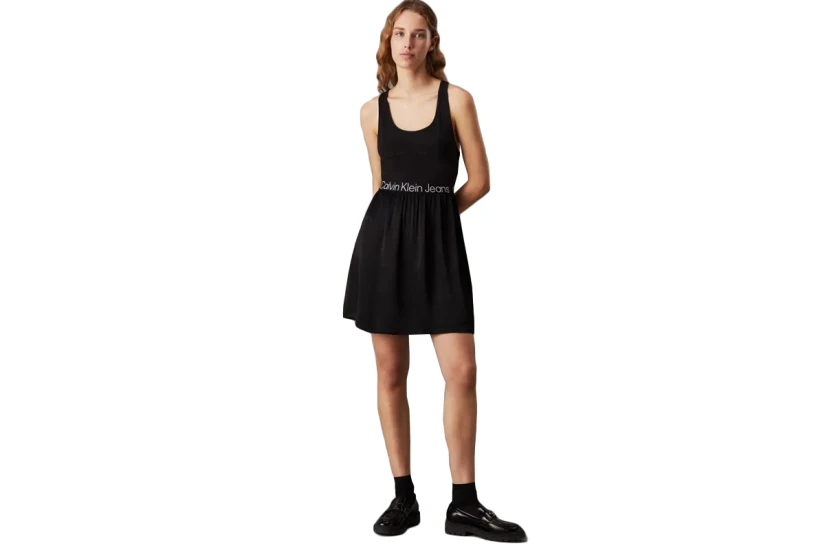 Calvin Klein Γυναικείο Αμάνικο Φόρεμα Mini Μαύρο