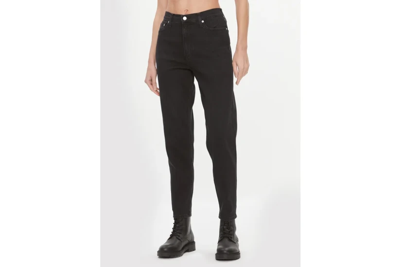 Calvin Klein Mom Γυναικείο Παντελόνι Τζιν Μαύρο